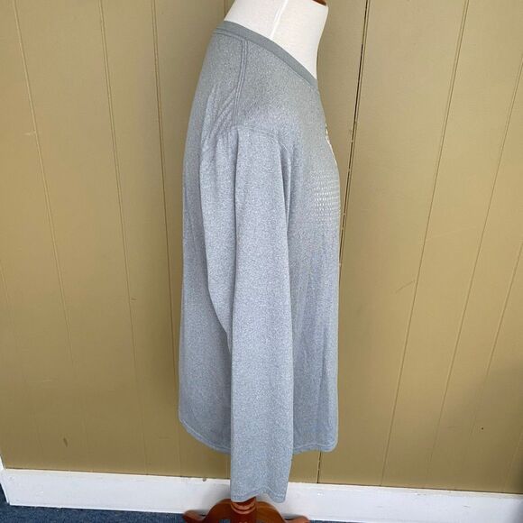 Nike men XL Pitt Longsleeve Crewneck drifit collegiate activewear shirt grey - Picture 4 of 8